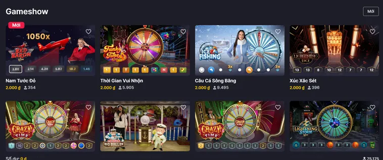 Trải Nghiệm Đẳng Cấp Table Game Game Shows tại VaoBet Với Những Siêu Phẩm