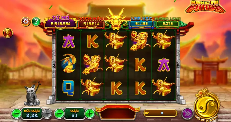 Trải Nghiệm Slot Game Kungfu Panda Tại VaoBet Với Tỷ Lệ Thắng Siêu Khủng