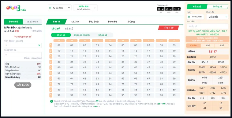 Lô Đề 3 Miền Tại Vaobet Sân Chơi Số Học Trực Tuyến Đẳng Cấp Nhất Hiện Nay
