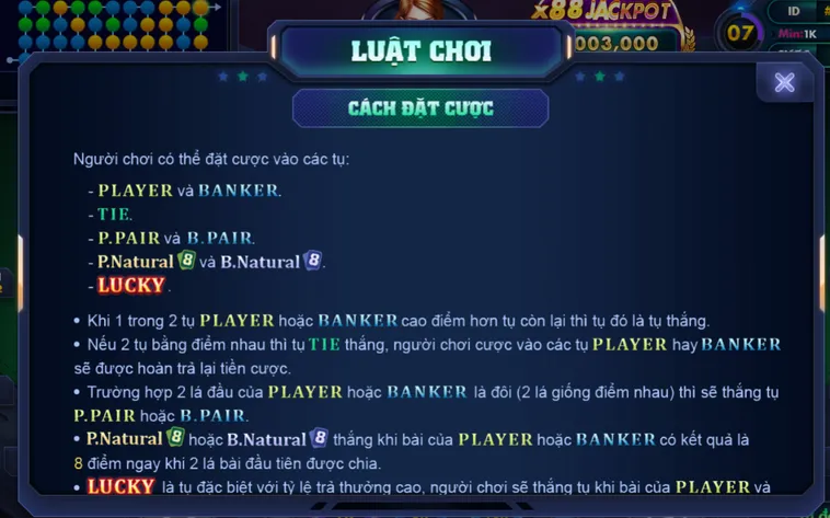 Chinh Phục Nổ Hũ Baccarat Lucky 88 tại VaoBet Với Những Siêu Phẩm Quay Thưởng Đỉnh Cao
