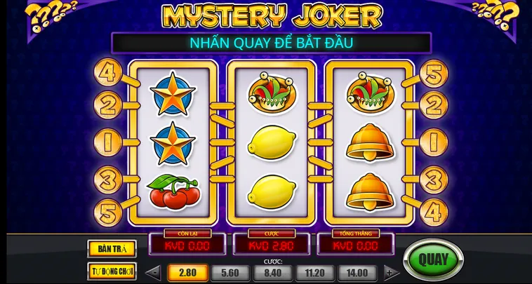 Game Nhanh Mystery Joker Tại Vaobet Trải Nghiệm Quay Hũ Cổ Điển Cực Kỳ Hấp Dẫn