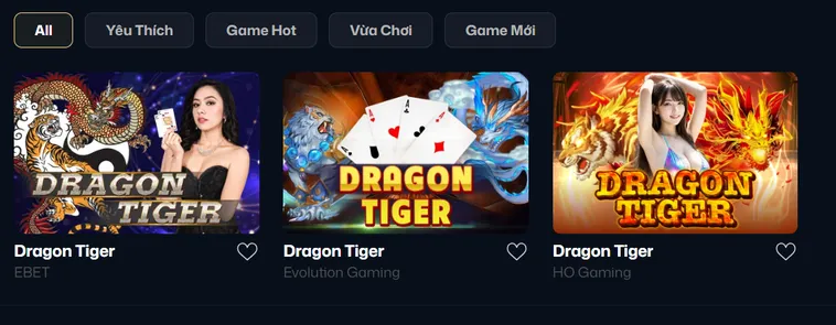 Trải Nghiệm Đỉnh Cao Khi Tham Gia Chơi Dragon Tiger Tại VaoBet Ngay Hôm Nay