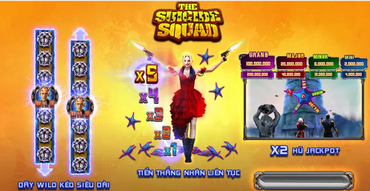 Slot Game Suicide Squad tại VaoBet Siêu Phẩm Quay Hũ Đẳng Cấp Đầy Kịch Tính