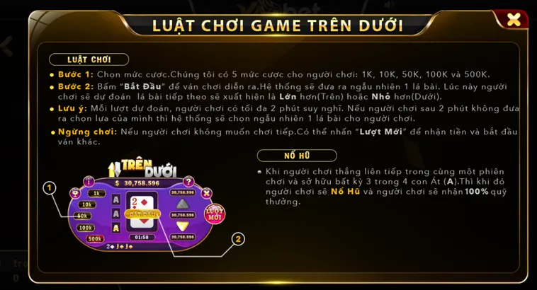 Khám Phá Siêu Phẩm Game Nhanh Trên Dưới Tại VaoBet Với Tỷ Lệ Thưởng Cực Lớn